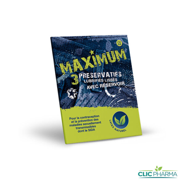 PRESERVATIF MAXIMUM NORMAL (BOITE DE 3)