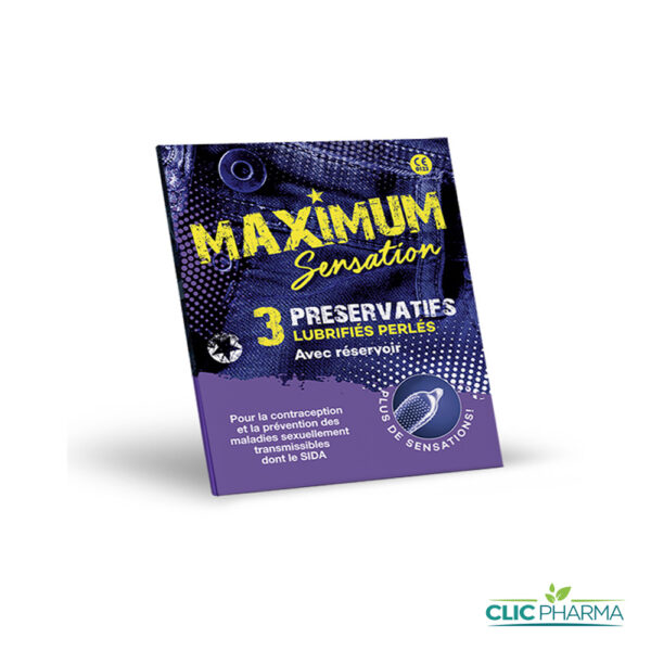 PRESERVATIF MAXIMUM SENSATION (BOITE DE 3)