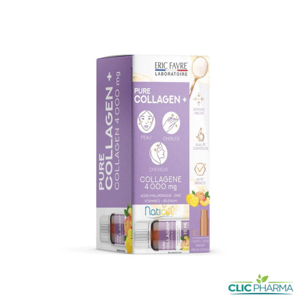 ERIC FAVRE PURE COLLAGEN+ PEAU ONGLES CHEVEUX (10 DOSES X 15ML)