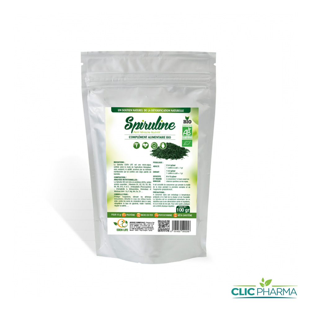 SPIRULINE EDEN LIFE PAILLETTES 100GR