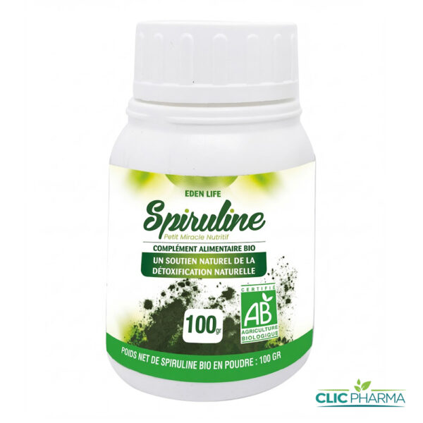 EDEN LIFE SPIRULINE EN POUDRE 100GR