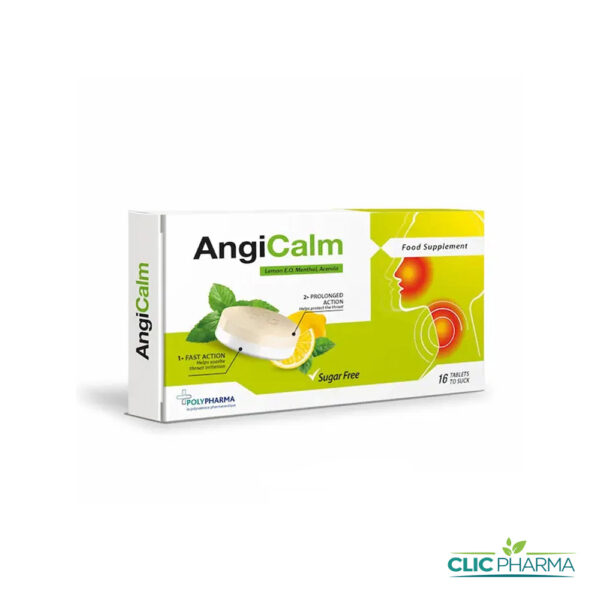 ANGICALM CITRON SANS SUCRE (16 PASTILLES)