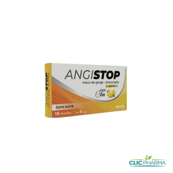ANGISTOP MAUX DE GORGE CITRON (16 PASTILLES)