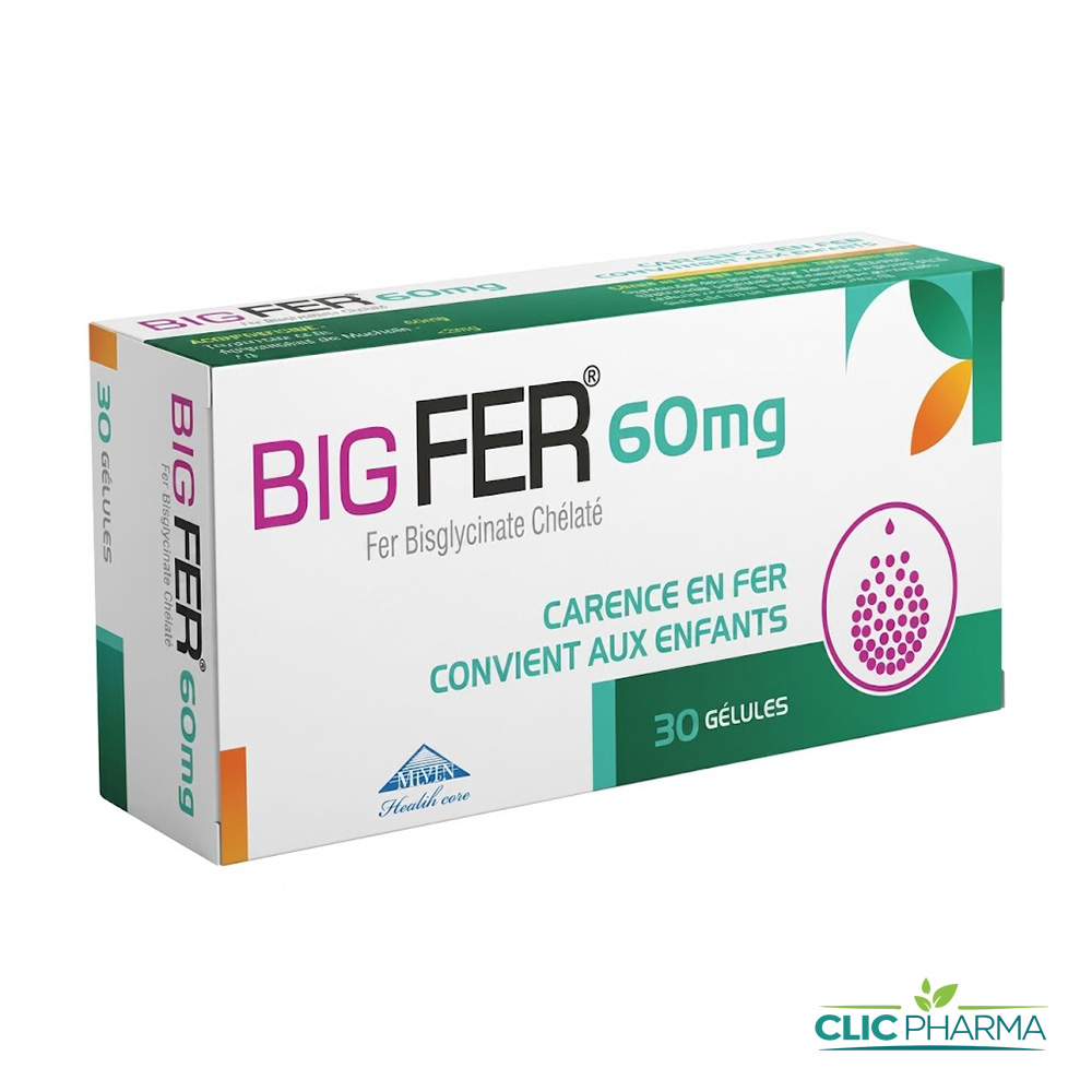 BIG FER 120mg (30 GELULES)