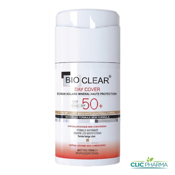 BIOCLEAR ECRAN SOLAIRE MINERAL TEINTE BEIGE CLAIR SPF50+ 30ML