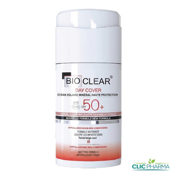 BIOCLEAR ECRAN SOMAIRE MINERAL TEINT BEIGE ROSE SPF50+ 30ML