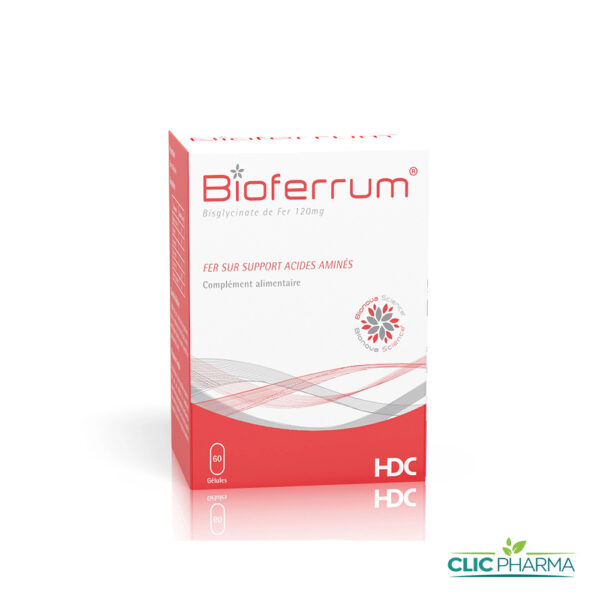 BIOFERRUM BISGLYCINATE DE FER 120 MG (60 GÉLULES)