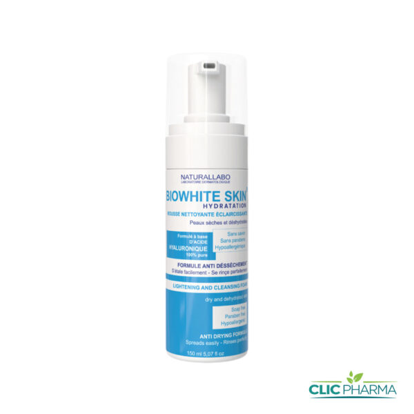 BIOWHITE SKIN MOUSSE NETTOYANTE HYDRATANTE ÉCLAIRCISSANTE 150ML