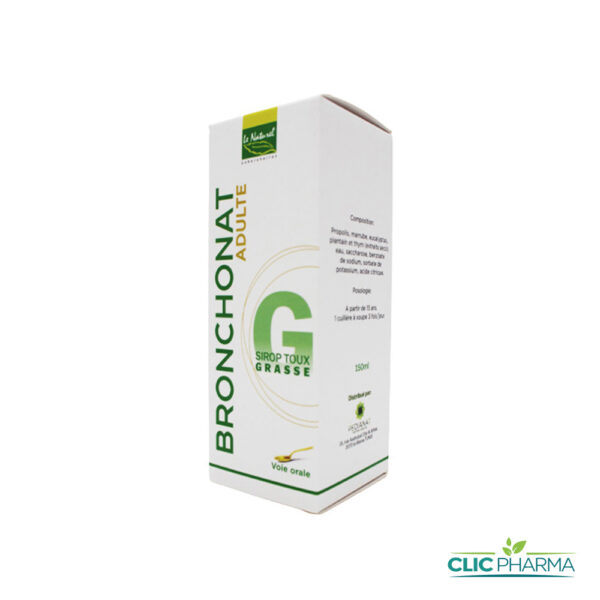 BRONCHONAT G SIROP TOUX GRASSE ADULTE 150ML
