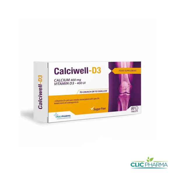 CALCIWELL-D3 400MG 400UI (60 COMPRIMÉS)
