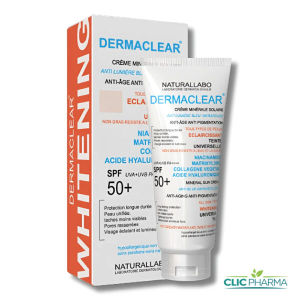 DERMACLEAR CREME MINERALE SOLAIRE TEINTEE SPF50+ 50ML