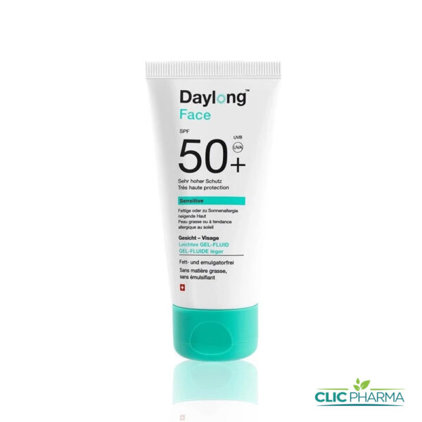 DAYLONG ECRAN SOLAIRE GEL FLUIDE PEAUX GRASSE 50 ML