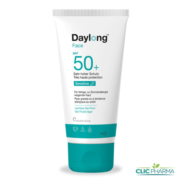 DAYLONG FACE ECRAN SOLAIRE SENSITIVE GEL-FLUIDE SPF50+ 50ML