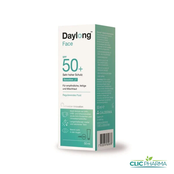 DAYLONG FACE ECRAN SOLAIRE SENSITIVE FLUIDE SPF50+ 50ML