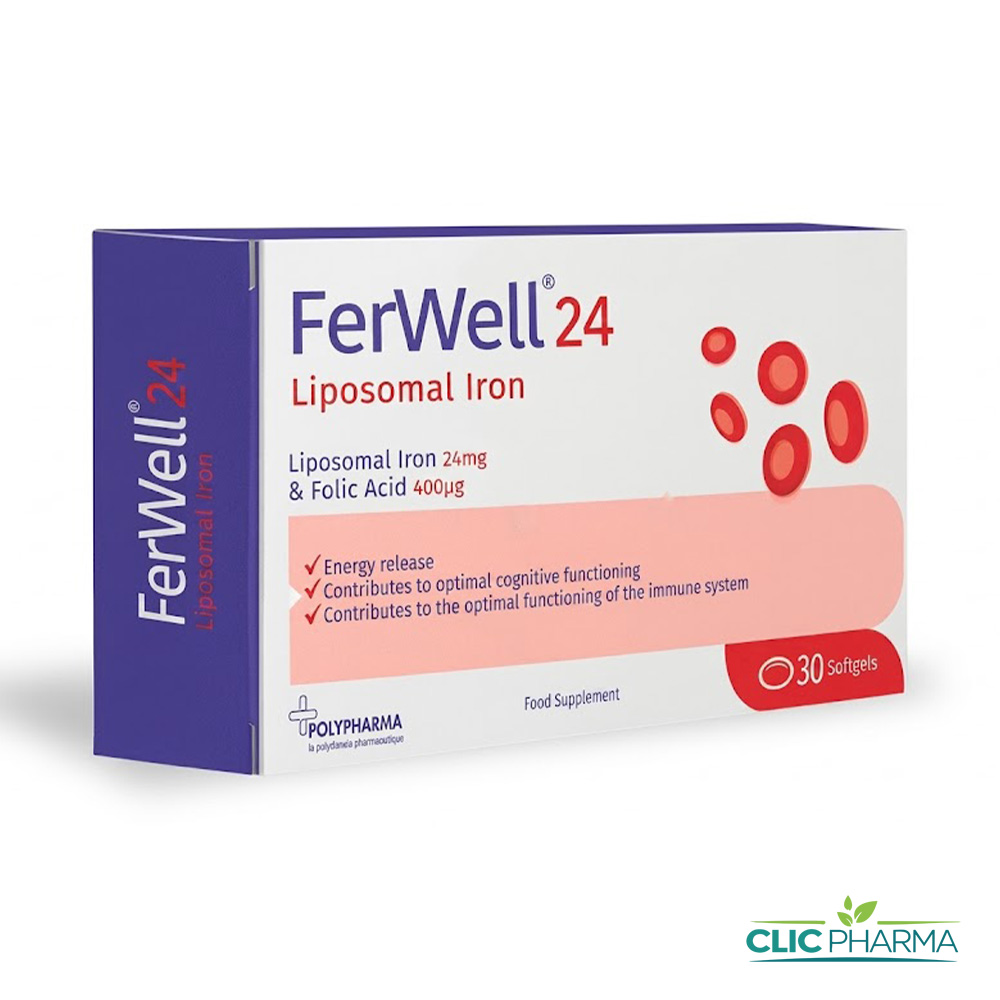 FERWELL 24 FER LIPOSOMAL (30 COMPRIMES)