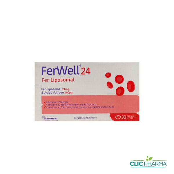 FERWELL 24 FER LIPOSOMAL (30 COMPRIMÉS)