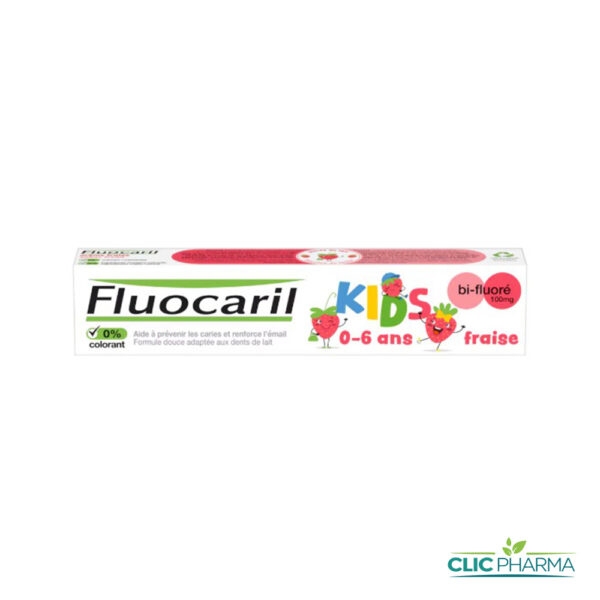 FLUOCARIL DENTIFRICE BI-FLUORÉ KIDS FRAISE 0-6 ANS 75ML
