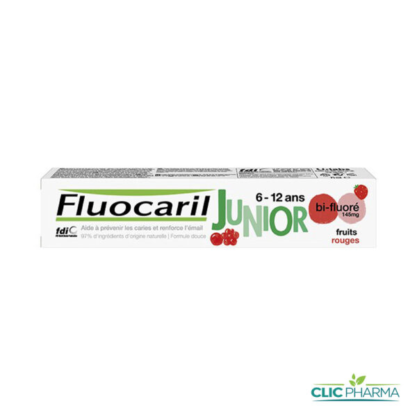 FLUOCARIL DENTIFRICE JUNIOR GEL FRUITS ROUGES 6-12 ANS 75ML