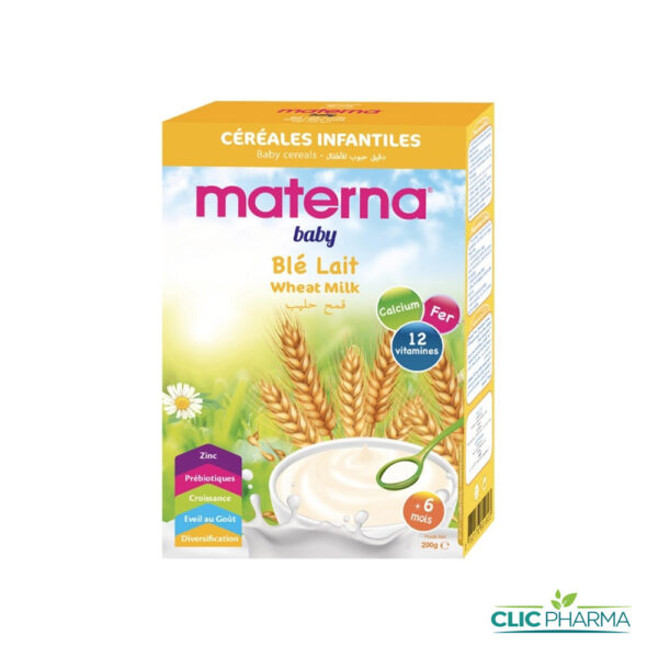 MATERNA FARINE BLÉ LAIT 200gr