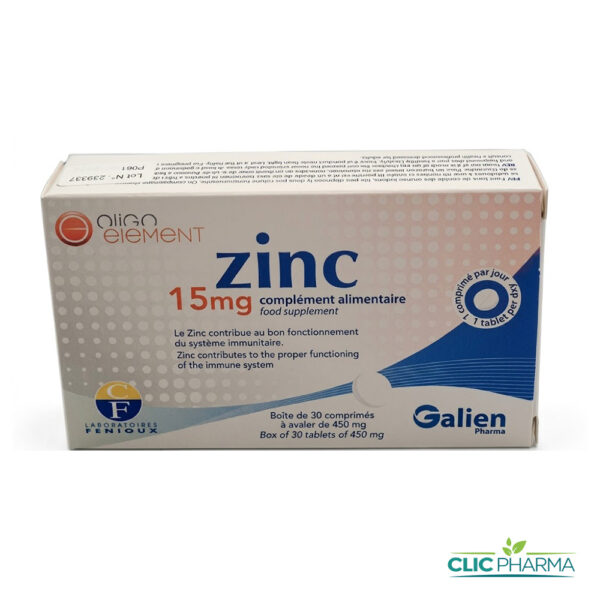 GALIEN ZINC 15MG (30 COMPRIMES)