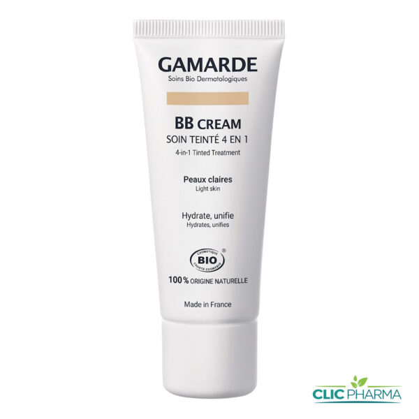 GAMARDE BB CREME TEINTEE 4EN1 PEAUX CLAIRES 40ML
