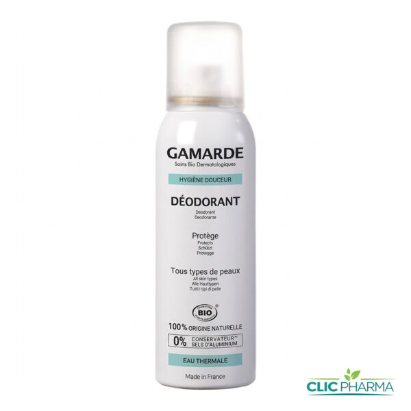 GAMARDE HYGIENE DOUCEUR DEODORANT SPRAY BIO 100ML