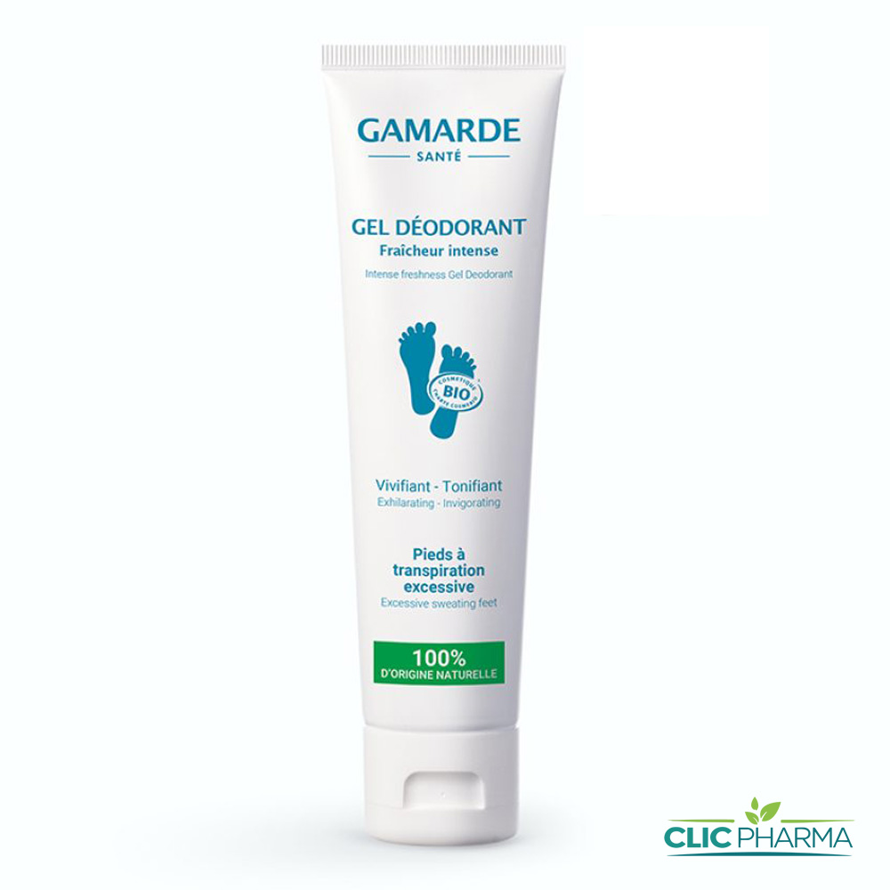 GAMARDE SANTE GEL DEODORANT FRAICHEUR PIEDS 100ML BIO