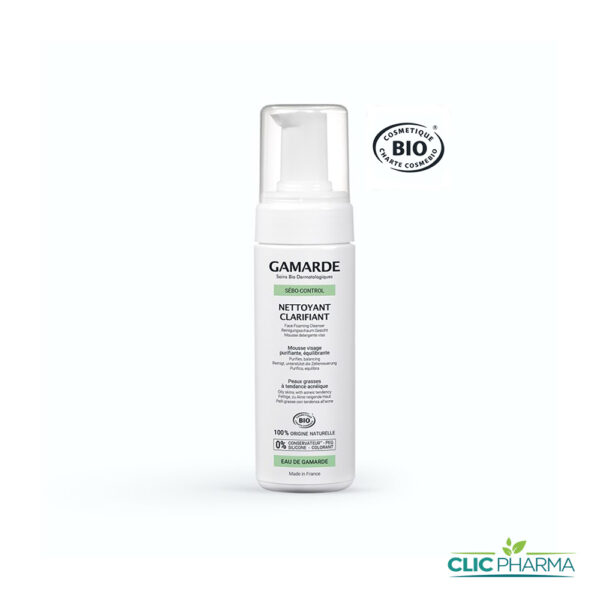 GAMARDE SÉBO-CONTROL NETTOYANT CLARIFIANT 160ML BIO