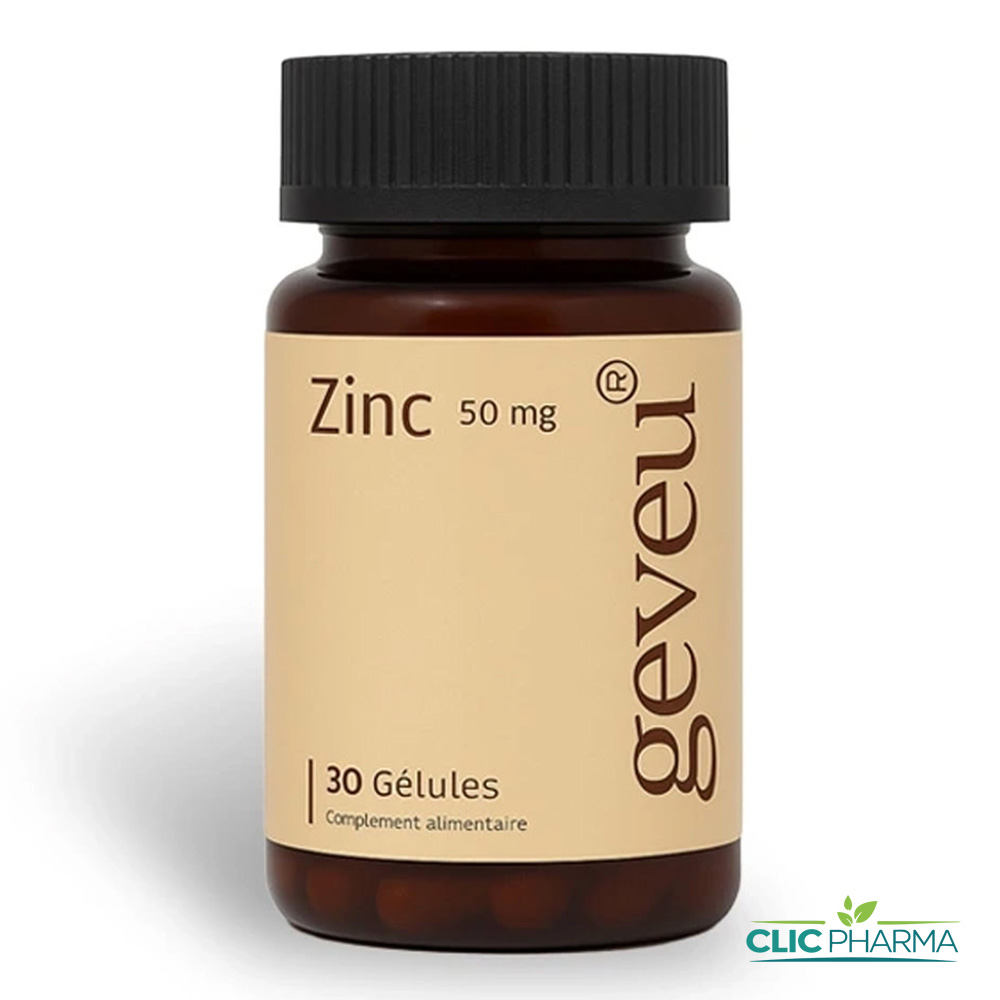 GEVEU ZINC 50MG GELULES B 30