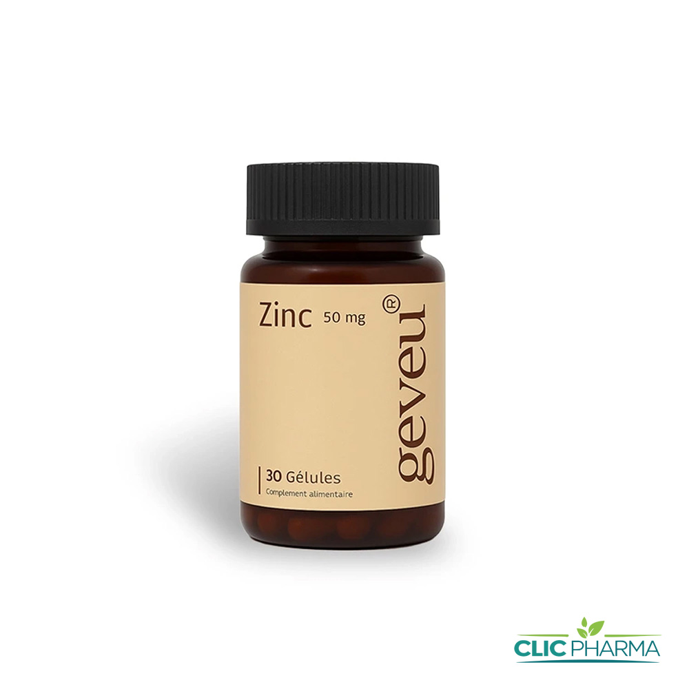 GEVEU ZINC 50MG GELULES B 30