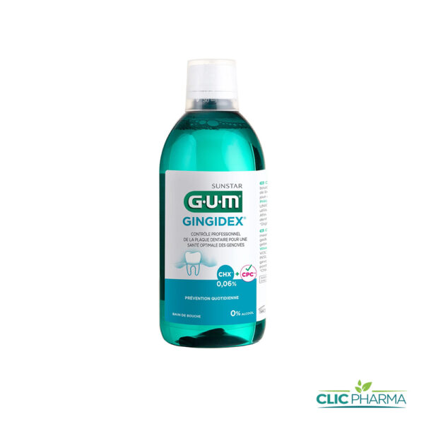 GUM BAIN DE BOUCHE GINGIDEX 300ML (0.06% CHX)