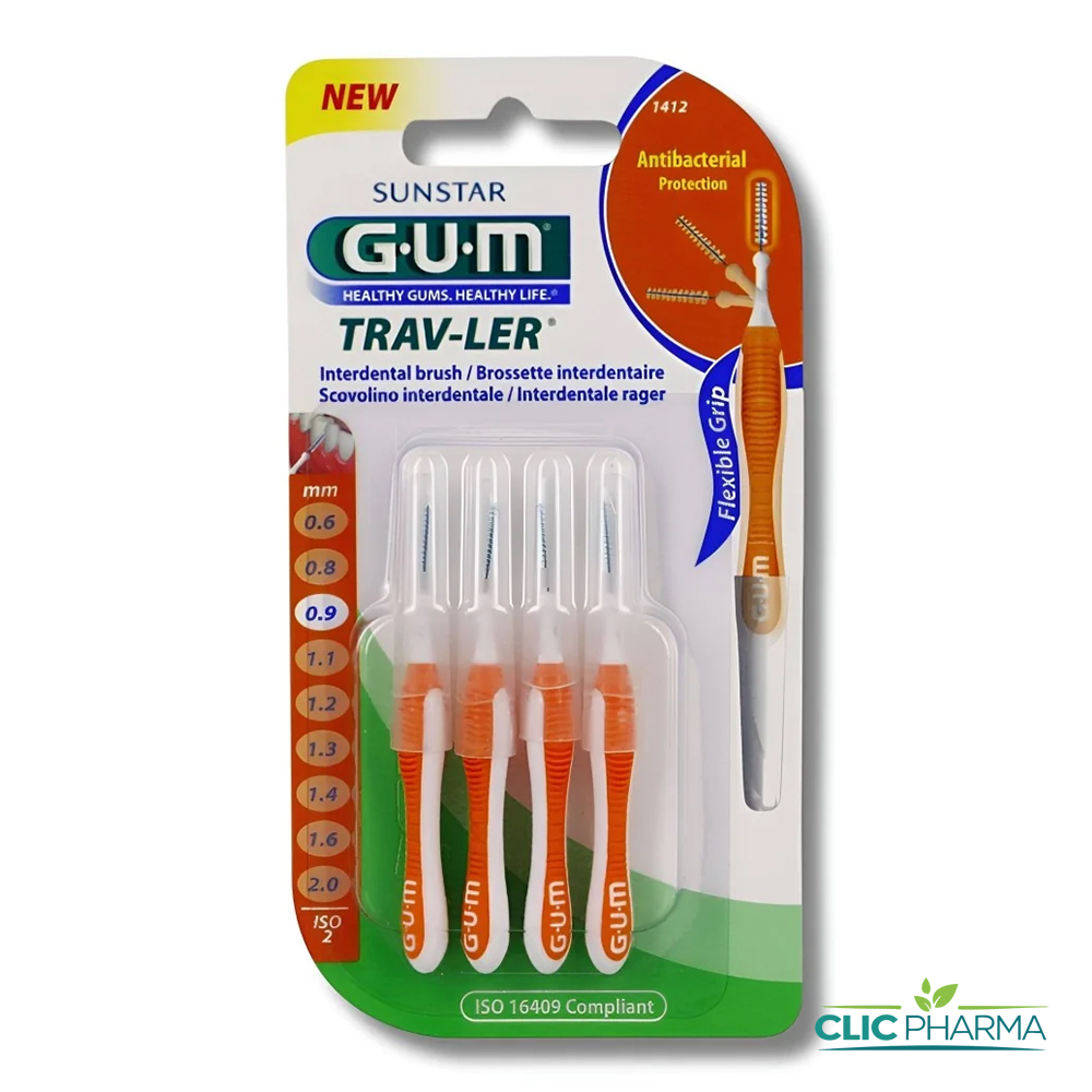 GUM BROSS. 1412 TRAVELER ULTRA FINE CYLINDRIQUE 0.9 B 4