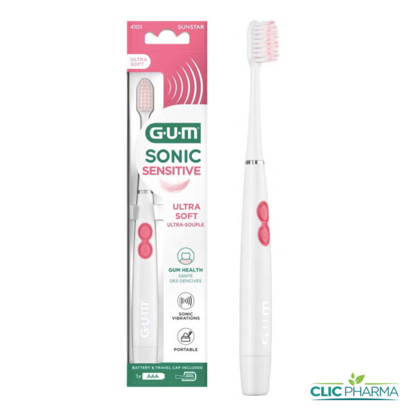 GUM BROSSE A DENTS ELECTRIQUE SONIC SENSITIVE (REF: 4101)
