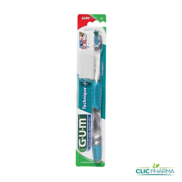 GUM BROSSE À DENTS TECHNIQUE+ COMPACT SOUPLE 491