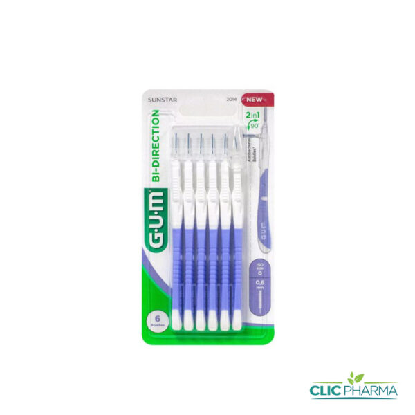 GUM BROSSETTES INTERMEDIAIRES BI-DIRECTION 0.6MM 2014