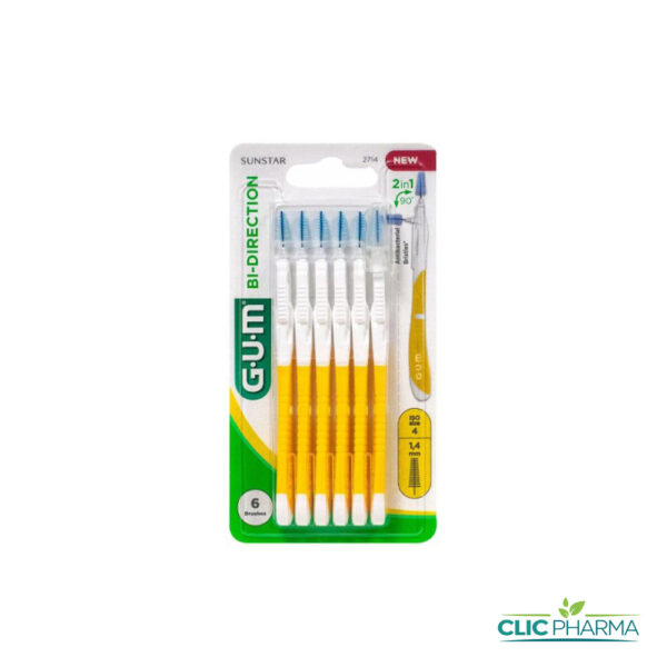 GUM BROSSETTES INTERMEDIAIRES BI-DIRECTION 1.4MM 2714