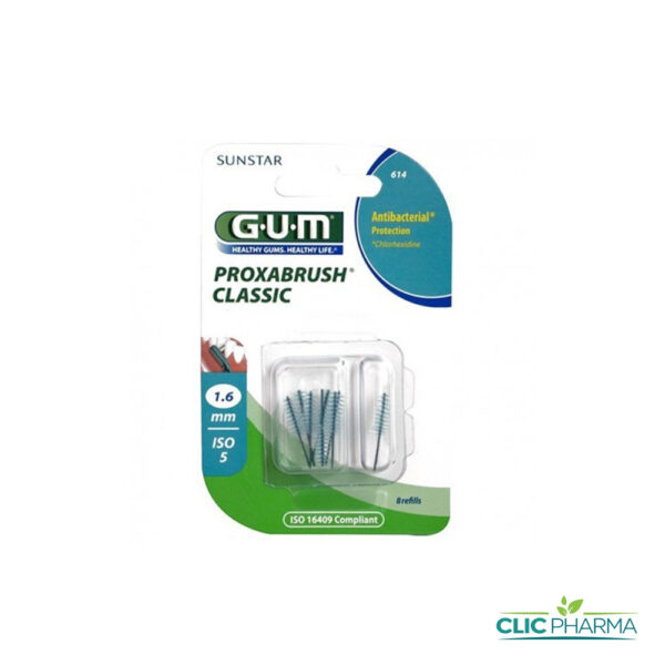 GUM BROSSETTES INTERMEDIAIRES FINES CONIQUES 1.6MM 614
