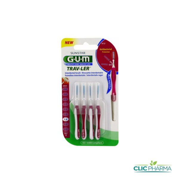 GUM BROSSETTES INTERMEDIAIRES TRAVELER FINE CYLINDRIQUE 1612