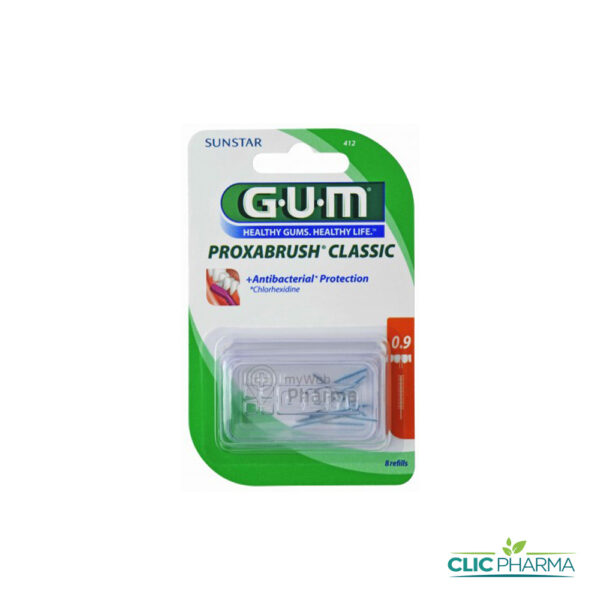 GUM BROSSETTES INTERMEDIAIRES ULTRA FINE CYLINDRIQUE 0.9MM 412