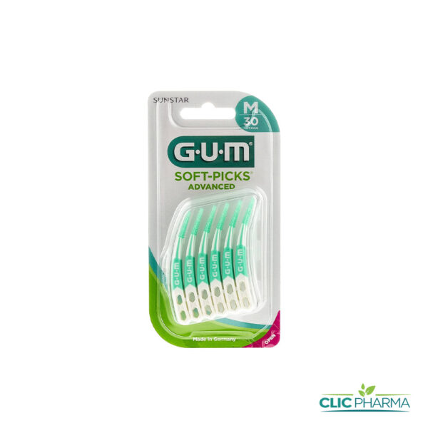 GUM BROSSETTES INTERMEDIAIRES SOFT PICKS ADVANCED (30 unités) 650