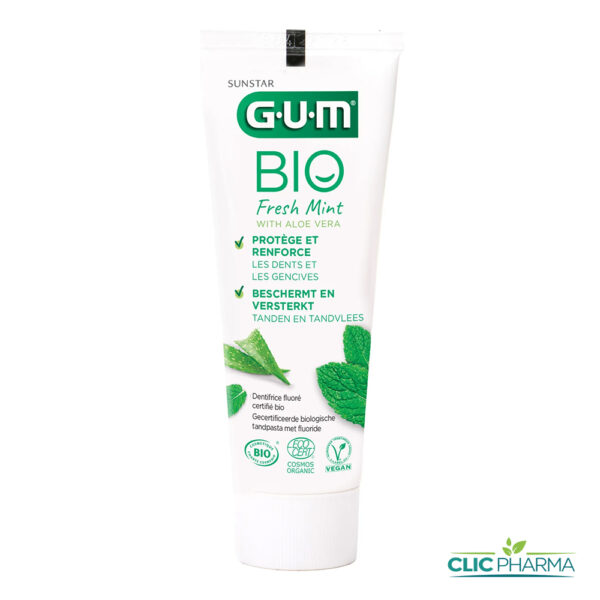GUM DENTIFRICE BIO FRESH MINT + ALOE VERA 75ML