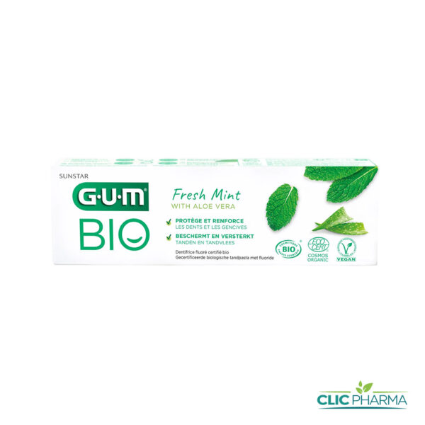 GUM DENTIFRICE BIO FRESH MINT + ALOE VERA 75 ML
