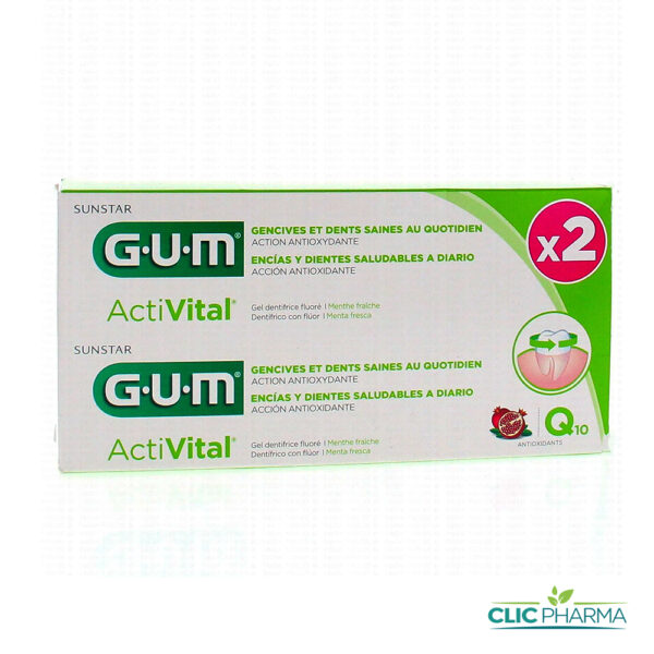GUM DENTIFRICE DUO PACK ACTIVITAL 75ML