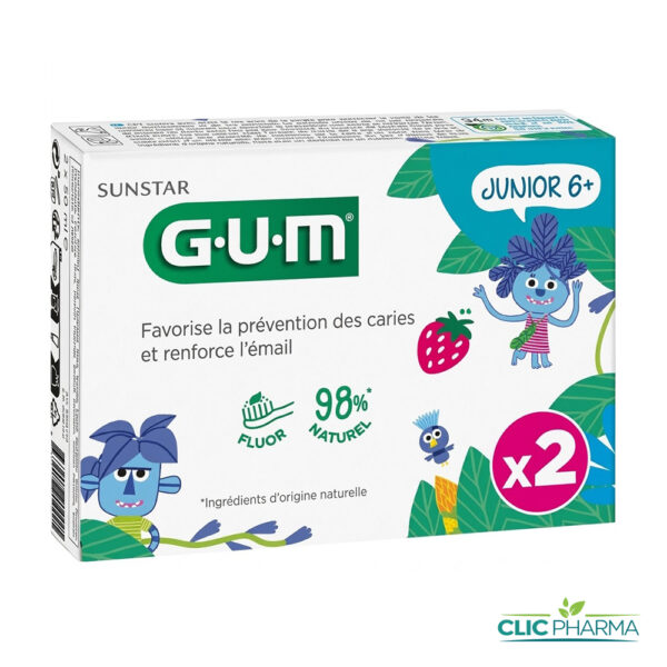 GUM DENTIFRICE DUO PACK JUNIOR 50ML +6ANS