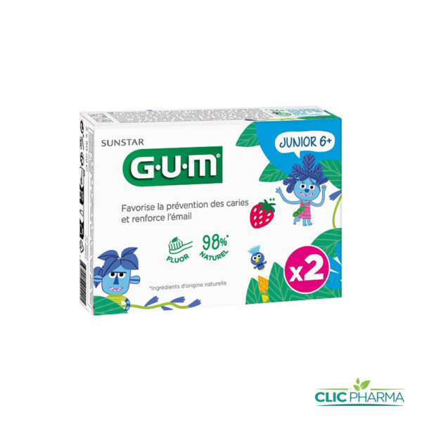 GUM DENTIFRICE DUO PACK JUNIOR 50 ML +6ans