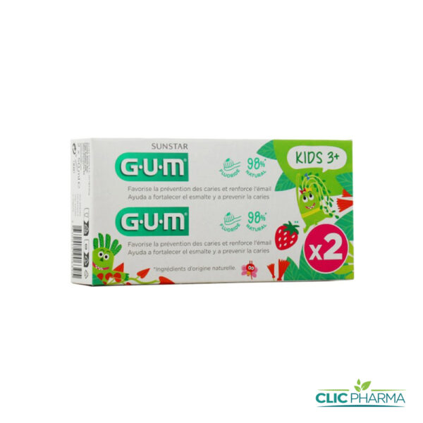 GUM DENTIFRICE DUO PACK KIDS 50 ML 3-6 ANS