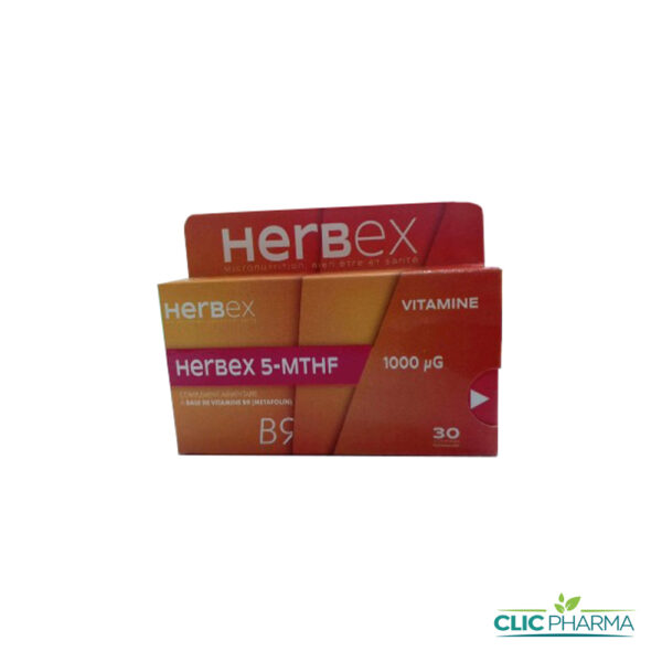 HERBEX 5-MTHF 1000 (30 COMPRIMÉS)