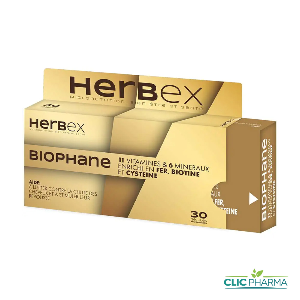 HERBEX BIOPHANE 11VITS 6 MINERAUX GELULES B 30