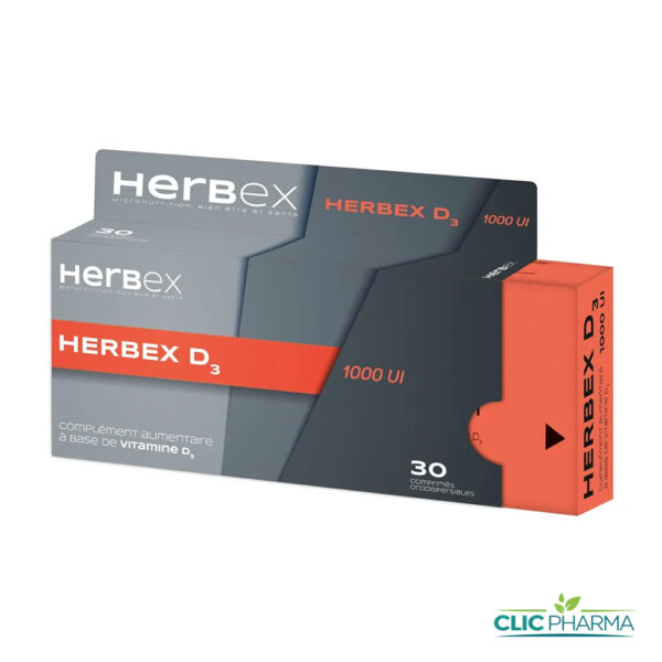 HERBEX D3 1000UI (30 COMPRIMES ORODISPERSIBLES)