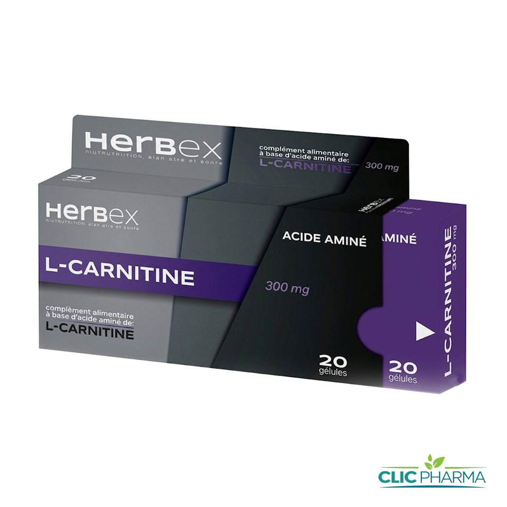 HERBEX L-CARNITINE 300MG COMP B 20